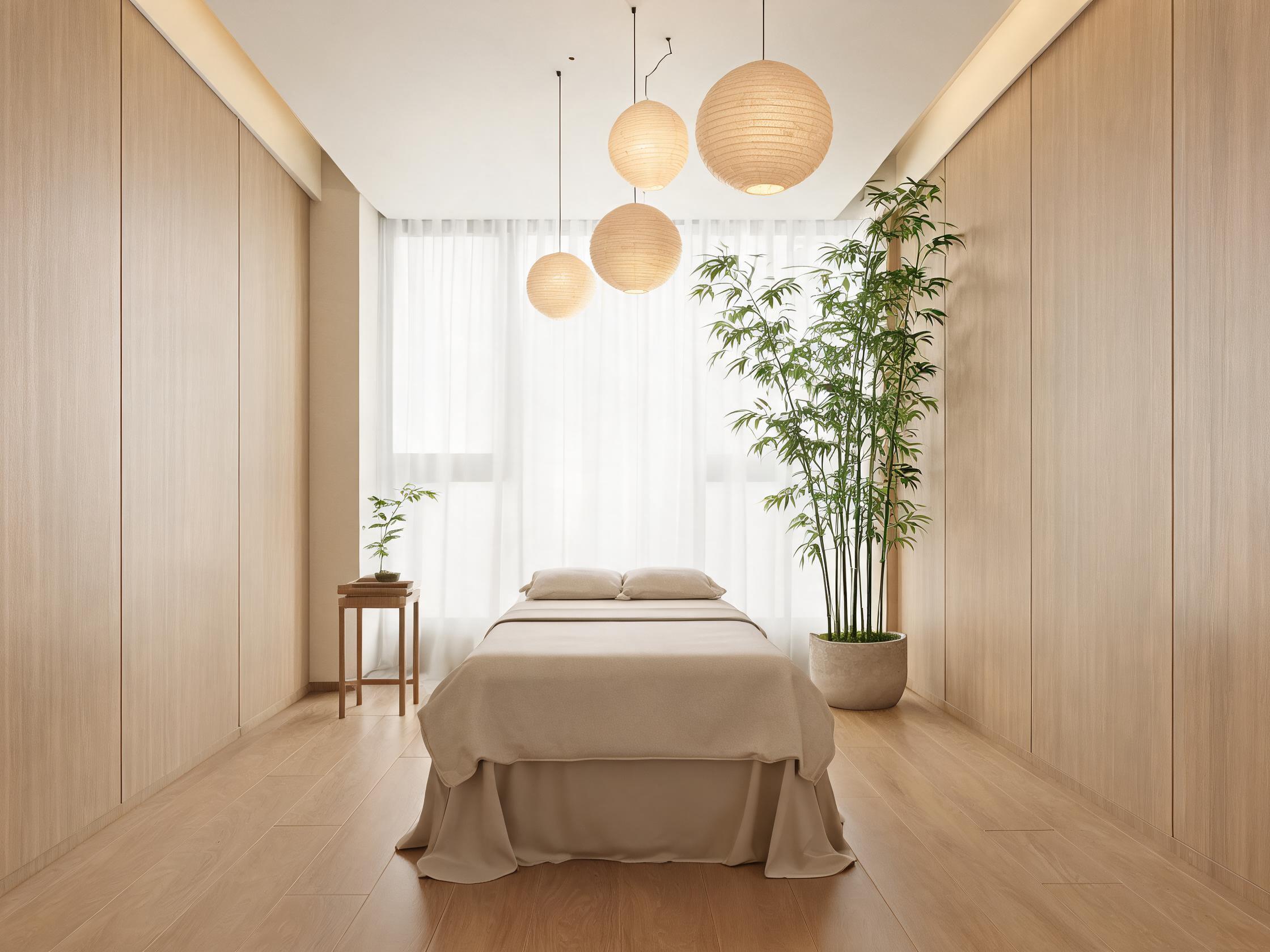 杭州抓龙筋体验馆 禅意理疗室全宽实景